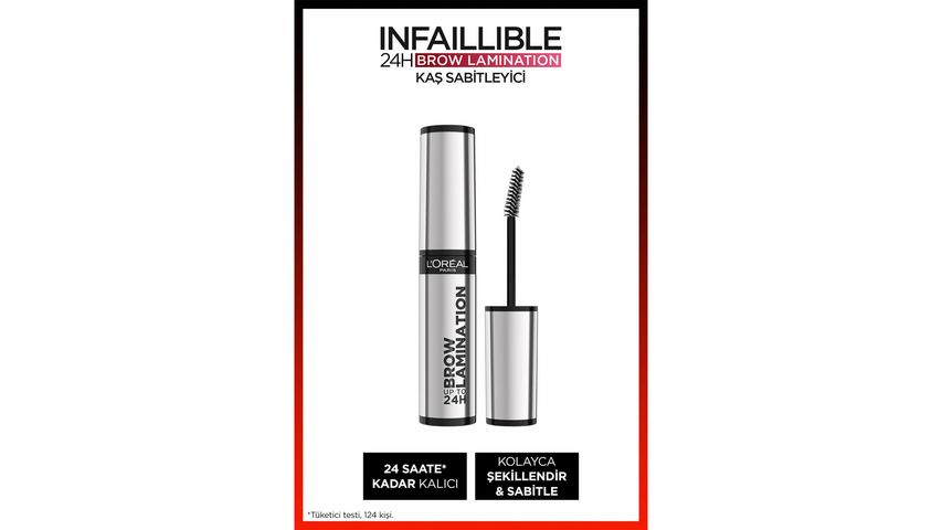 L'Oréal Paris Infaillible 24H Brow Lamination Şeffaf Kaş Sabitleyici