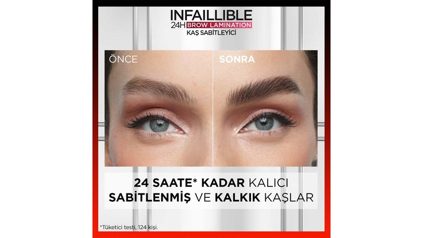 L'Oréal Paris Infaillible 24H Brow Lamination Şeffaf Kaş Sabitleyici