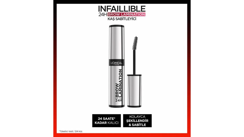 L'Oréal Paris Infaillible 24H Brow Lamination Şeffaf Kaş Sabitleyici