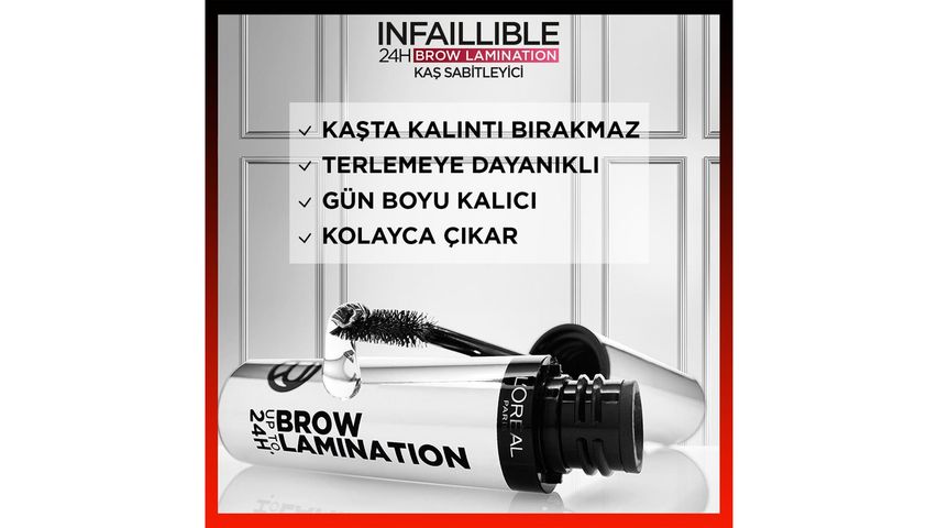L'Oréal Paris Infaillible 24H Brow Lamination Şeffaf Kaş Sabitleyici