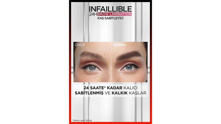 L'Oréal Paris Infaillible 24H Brow Lamination Şeffaf Kaş Sabitleyici