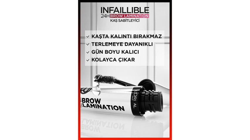 L'Oréal Paris Infaillible 24H Brow Lamination Şeffaf Kaş Sabitleyici
