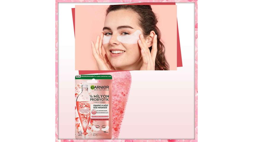 Garnier Repairing Sheet Eye Mask with 1/2 Million Probiotic Fractions