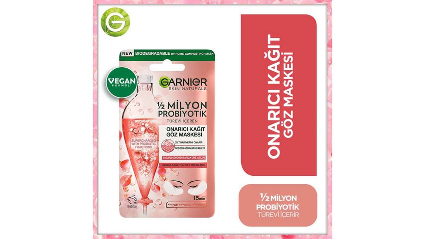 Garnier Repairing Sheet Eye Mask with 1/2 Million Probiotic Fractions