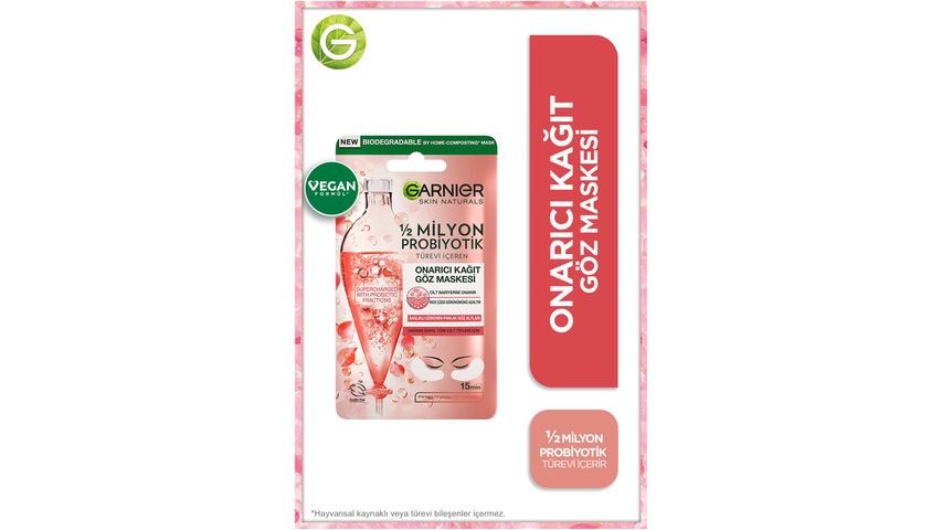 Garnier Repairing Sheet Eye Mask with 1/2 Million Probiotic Fractions