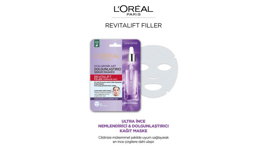 L'Oréal Paris Revitalift Filler Replumping Face Serum Mask