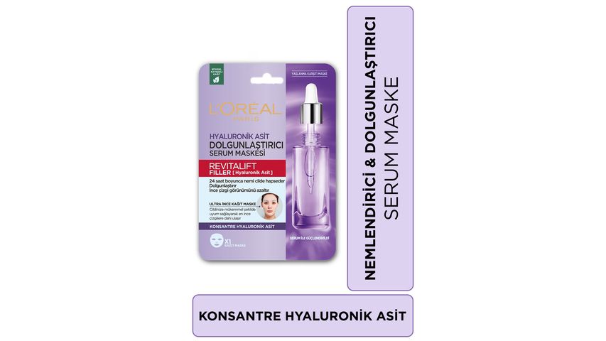 L'Oréal Paris Revitalift Filler Replumping Face Serum Mask