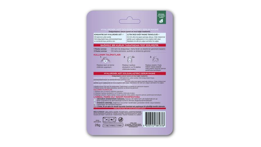 L'Oréal Paris Revitalift Filler Replumping Face Serum Mask