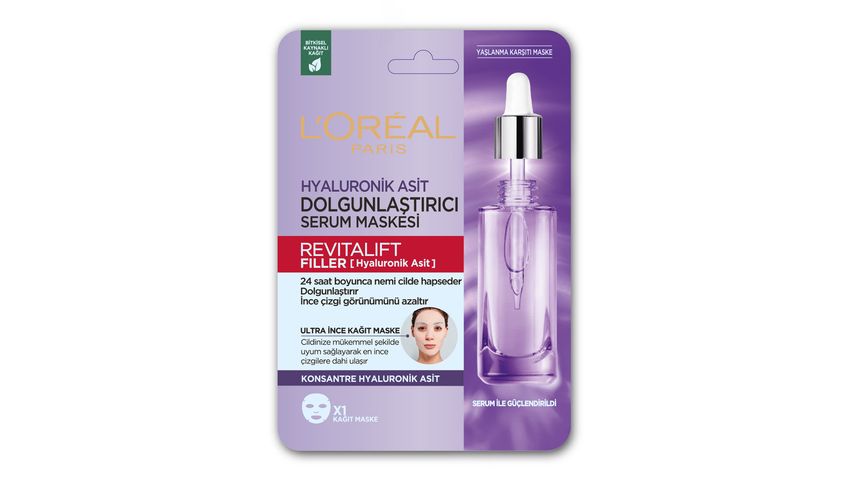 L'Oréal Paris Revitalift Filler Replumping Face Serum Mask