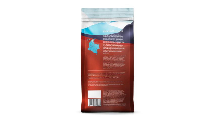 Juan Valdez Sierra Nevada Çekirdek Kahve 454 g