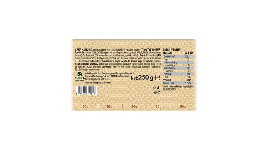Sana Hamurişi Paket Margarin 250 g