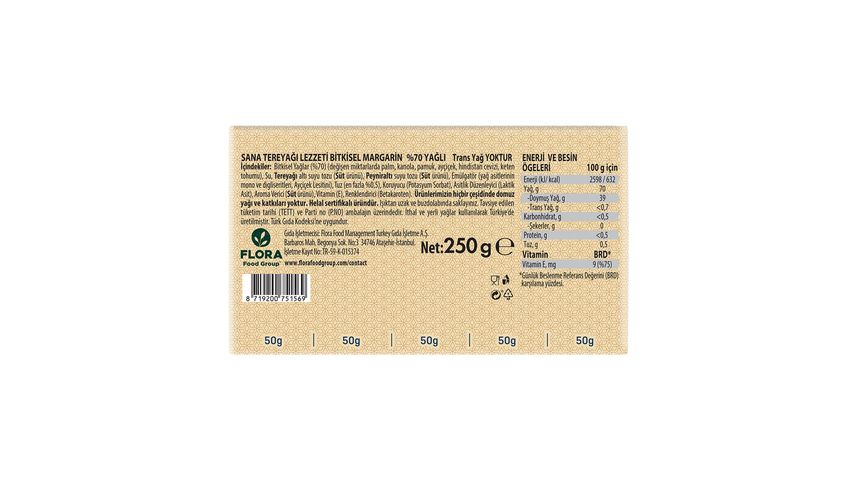 Sana Butter Flavor Pack Margarine 250 g