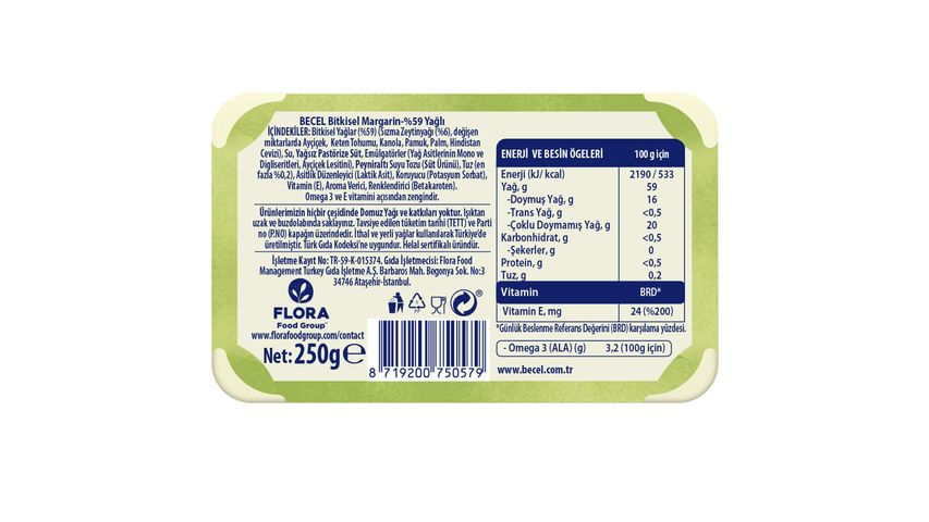 Becel Extra Virgin Olive Oil Margarine 250 g