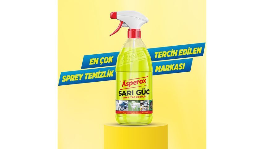 Asperox Sarı Güç Ultra Yağ Çözücü Sprey 1 L