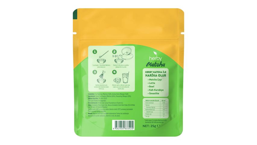 Herby Premium Mango Aromalı Matcha 25 g