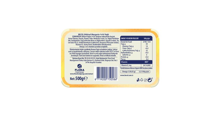 Becel Classic Margarine 500 g