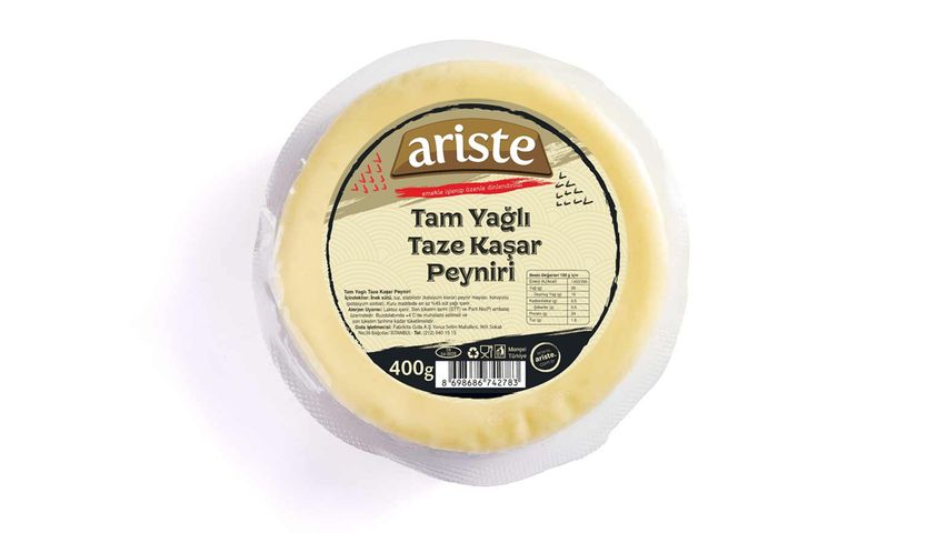 Ariste Full-Fat Fresh Kasar Cheese 400 g