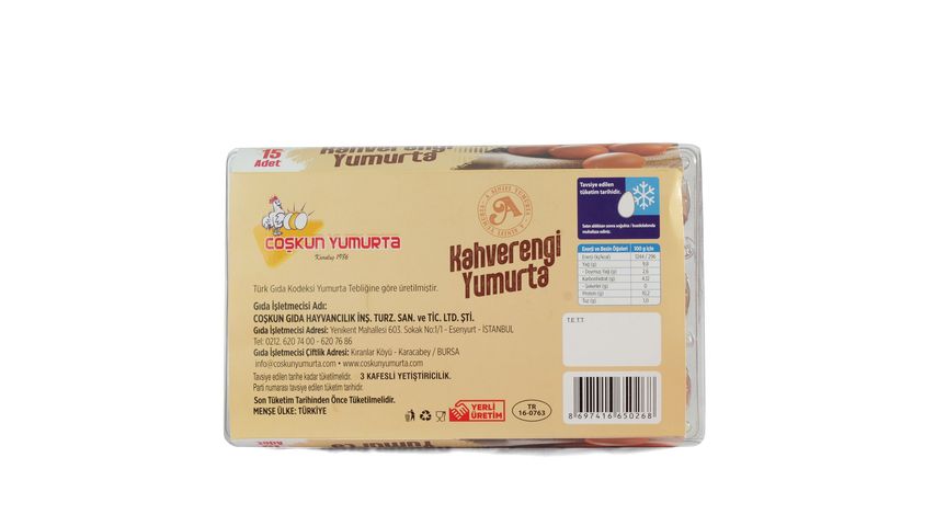 Coşkun Egg Brown 15-pack