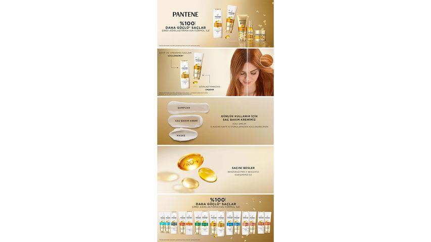 Pantene Natural Synthesis Strength & Shine Shampoo 400 ml