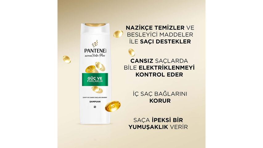 Pantene Natural Synthesis Strength & Shine Shampoo 400 ml