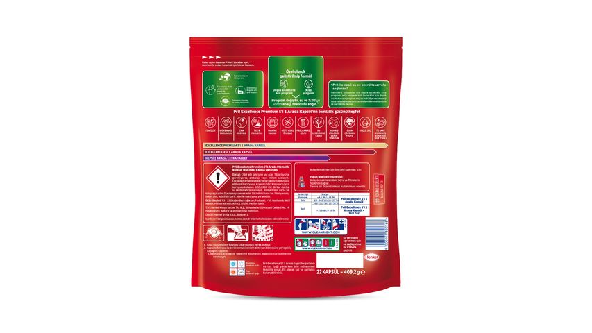 Pril Excellence 5-in-1 Dishwasher Tablets 22-Piece