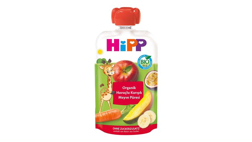 Hipp Mango & Muz & Elma & Havuçlu Püre 100 g
