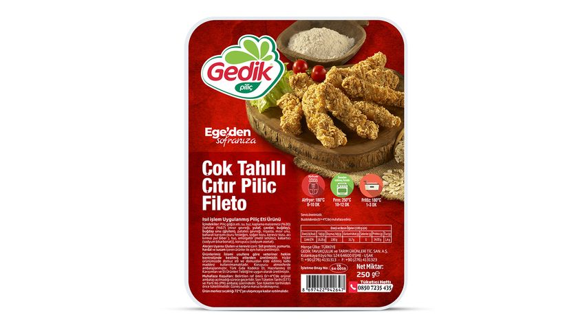 Gedik Piliç Çok Tahıllı Çıtır Fileto 250 g