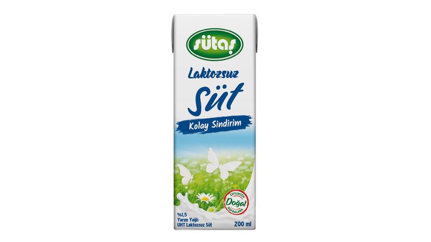 Sütaş Laktozsuz Süt 200 ml