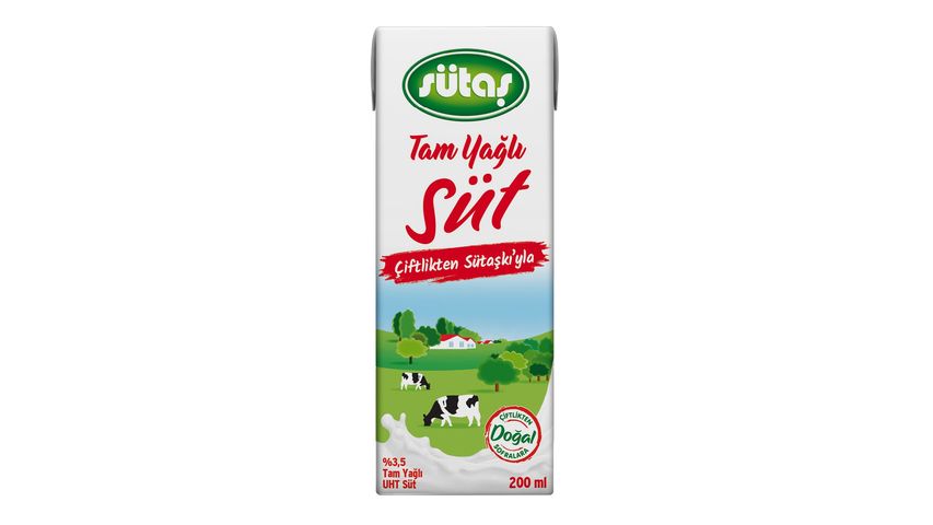 Sütaş Tam Yağlı Süt 200 ml