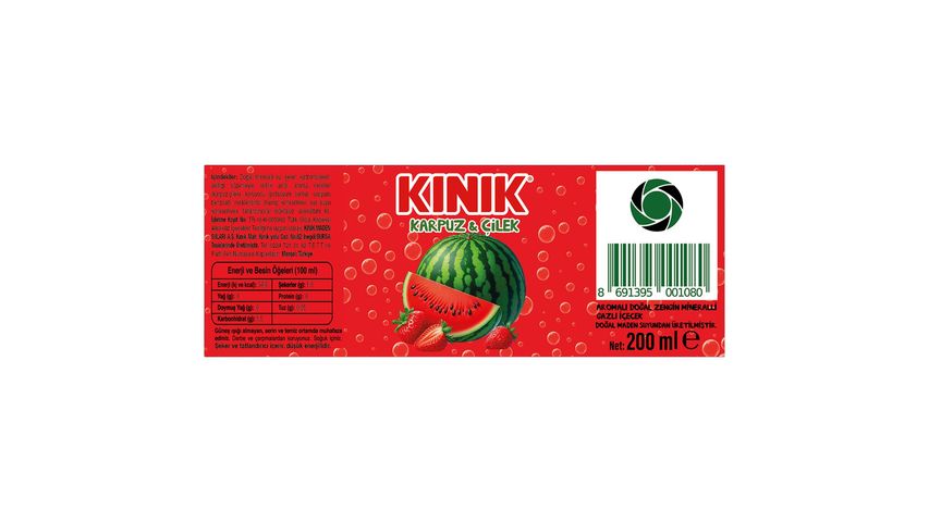 Kınık Karpuz Çilek Aromalı Maden Suyu 6 x 200 ml