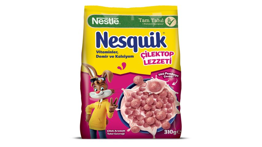 Nestle Nesquik Çilektop Çilek Aromalı Tahıl Gevreği 310 g