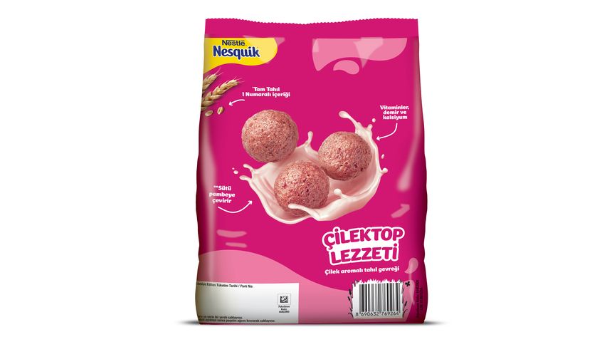 Nestle Nesquik Çilektop Çilek Aromalı Tahıl Gevreği 310 g