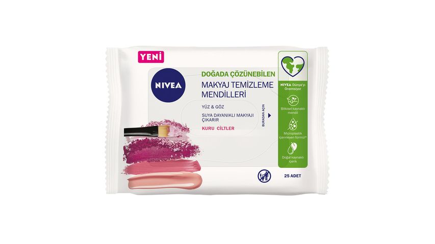 Nivea Makyaj Temizleme Mendili Kuru Ciltler 25'li