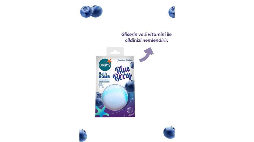 Balmy Bath Bomb Blueberry 160 g