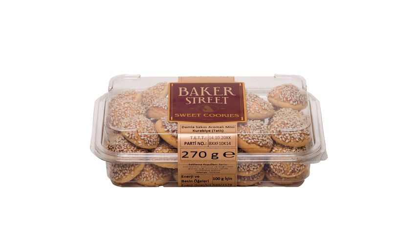 Baker Street Damla Sakızı Aromalı Mini Tatlı Kurabiye 270 g