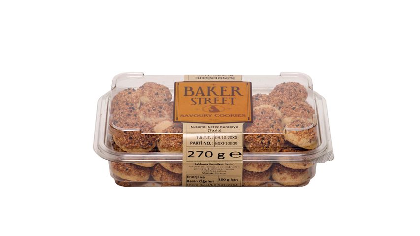 Baker Street Sesame Savory Snack Cookies 270 g