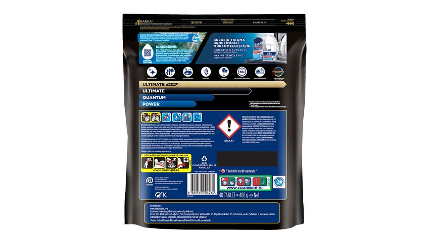 Finish Ultimate Plus Bulaşık Makinesi Tableti 40 Adet