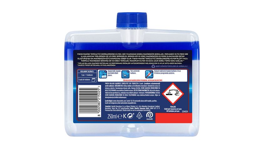 Finish Makine Temizleyici Sıvı 250 ml