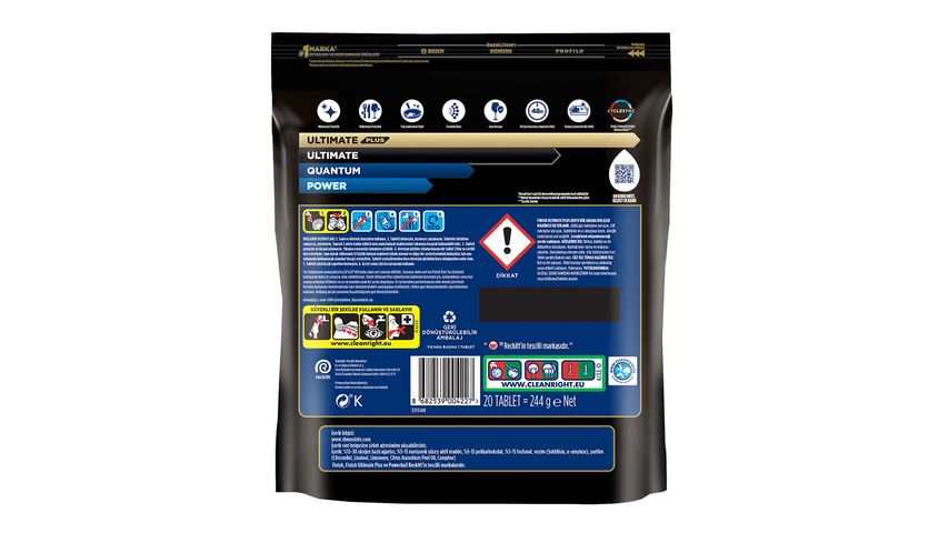 Finish Ultimate Plus Bulaşık Makinesi Tableti 20 Adet