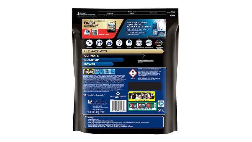 Finish Ultimate All-in-1 Dishwasher Tablets 58-Piece