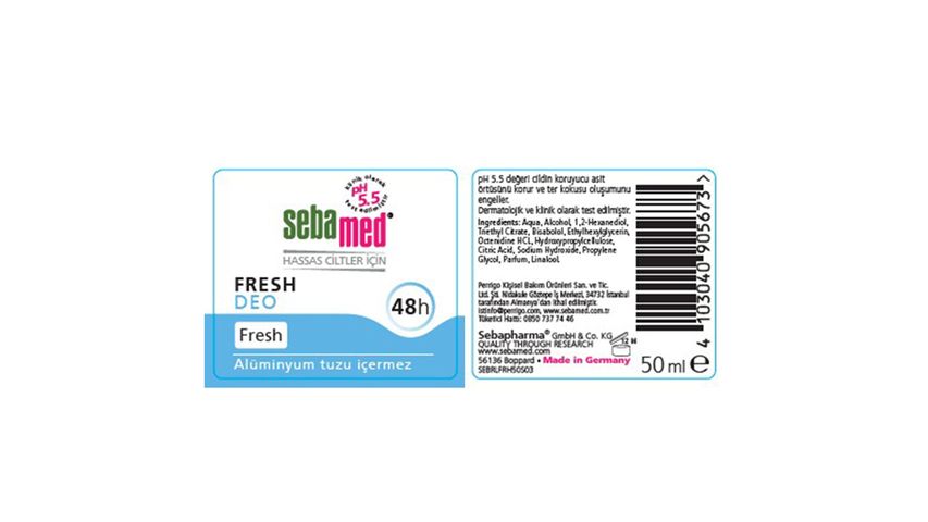 Sebamed Fresh Roll On Deodorant 50 ml