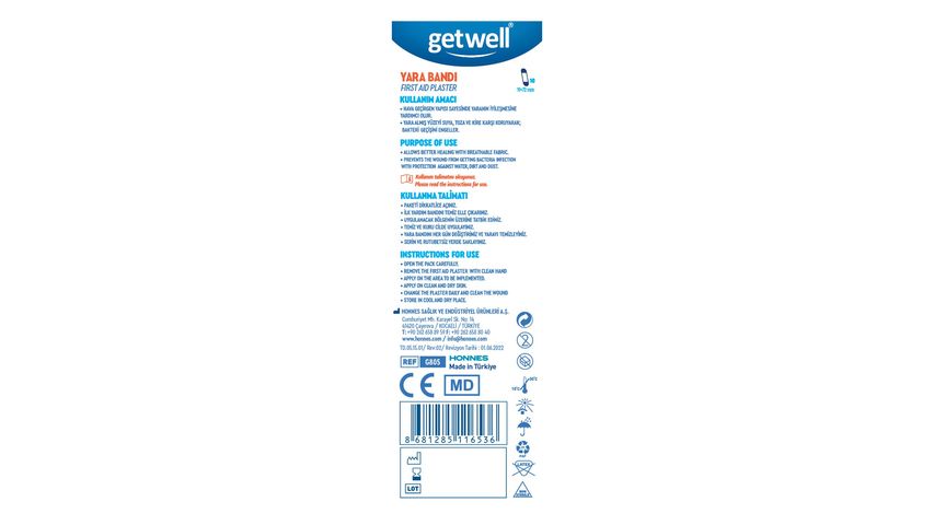 Getwell Klasik Tekstil Yara Bandı