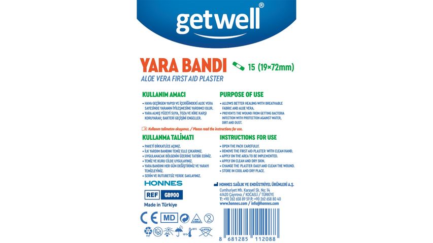 Getwell Aloe Veralı Yara Bandı