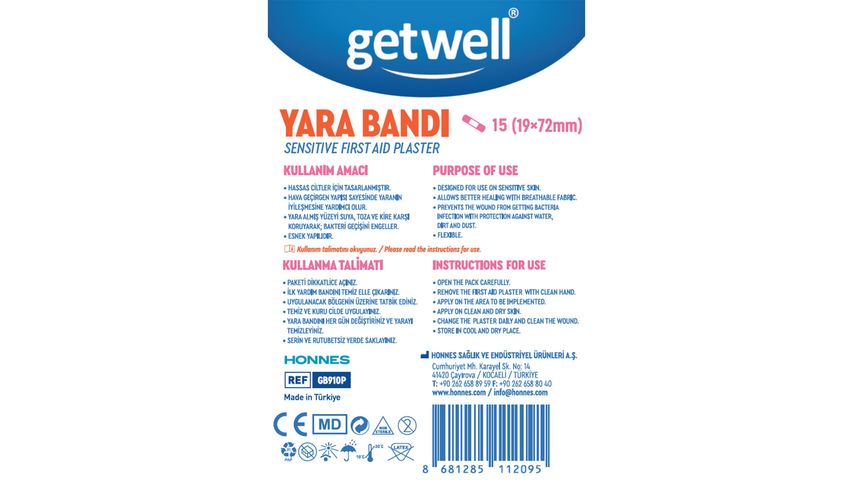 Getwell Hassas Yara Bandı