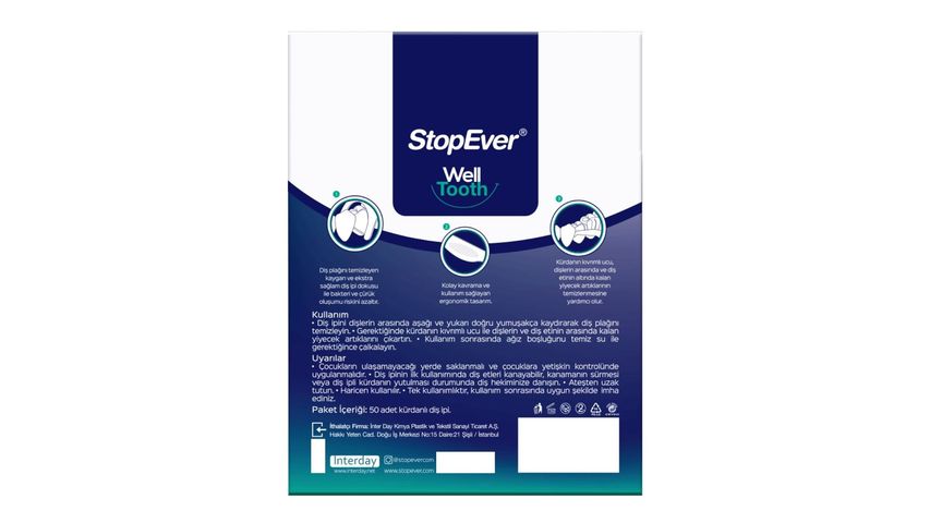 StopEver Well Tooth Kürdanlı Diş İpi