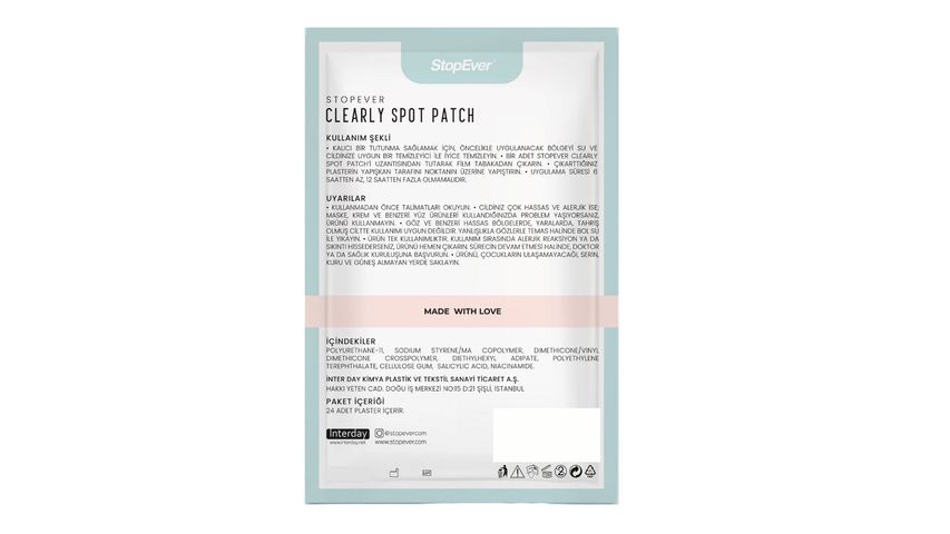 StopEver Clearly Spot Patch Sivilce Siyah Nokta Bandı