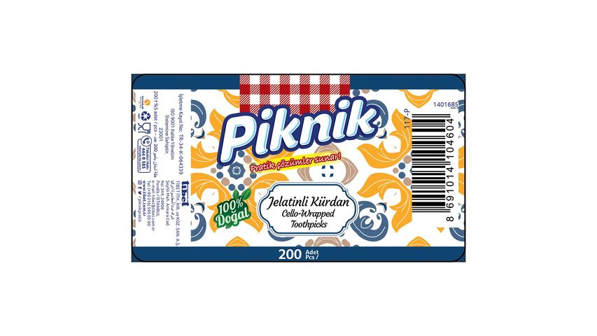 Piknik Gelatin Toothpicks 200 Pieces