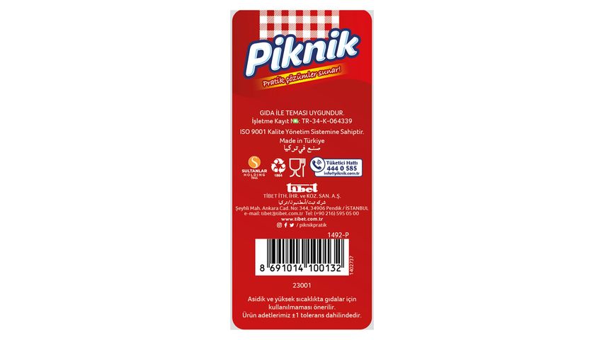 Piknik Büyük Boy Plastik Tabak 10 Adet
