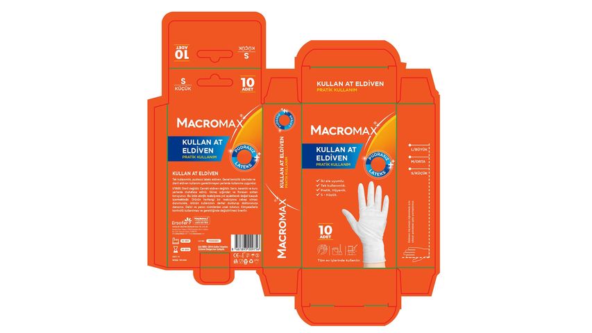 Macromax Kullan At Lateks Eldiven S