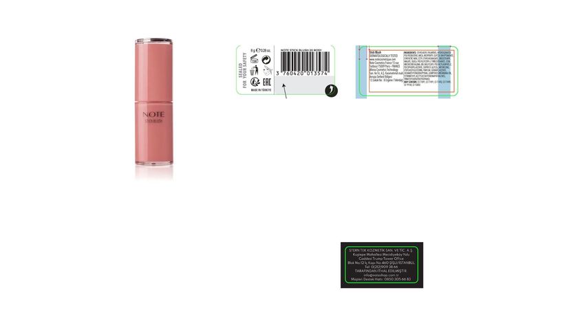 Note Stick Blush Nemlendirici Yumuşak Stick Allık 20 Rosy